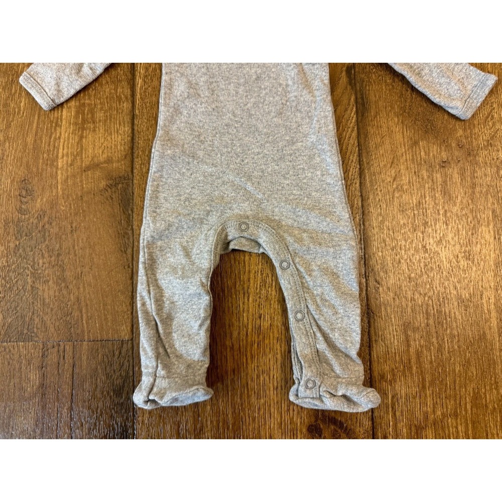 Burts Bees Outfit Sleeper Preemie Baby Boy Girl Unisex Neutral Gray Reborn Doll - Picture 5 of 8